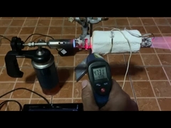 Aerogel de test van de Isolatiedeken bij op hoge temperatuur.